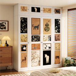 Meishida Metal Wardrobe for Bedroom, Home Use, Mid-Century Style, Stainless Carbon Steel Storage Closet, High-End Iron Art Storage Meishida Metal Wardrobe for Bedroom, Home Use, Mid-Century Style, Stainless Carbon Steel Storage Closet, High-End Iron Art Storage