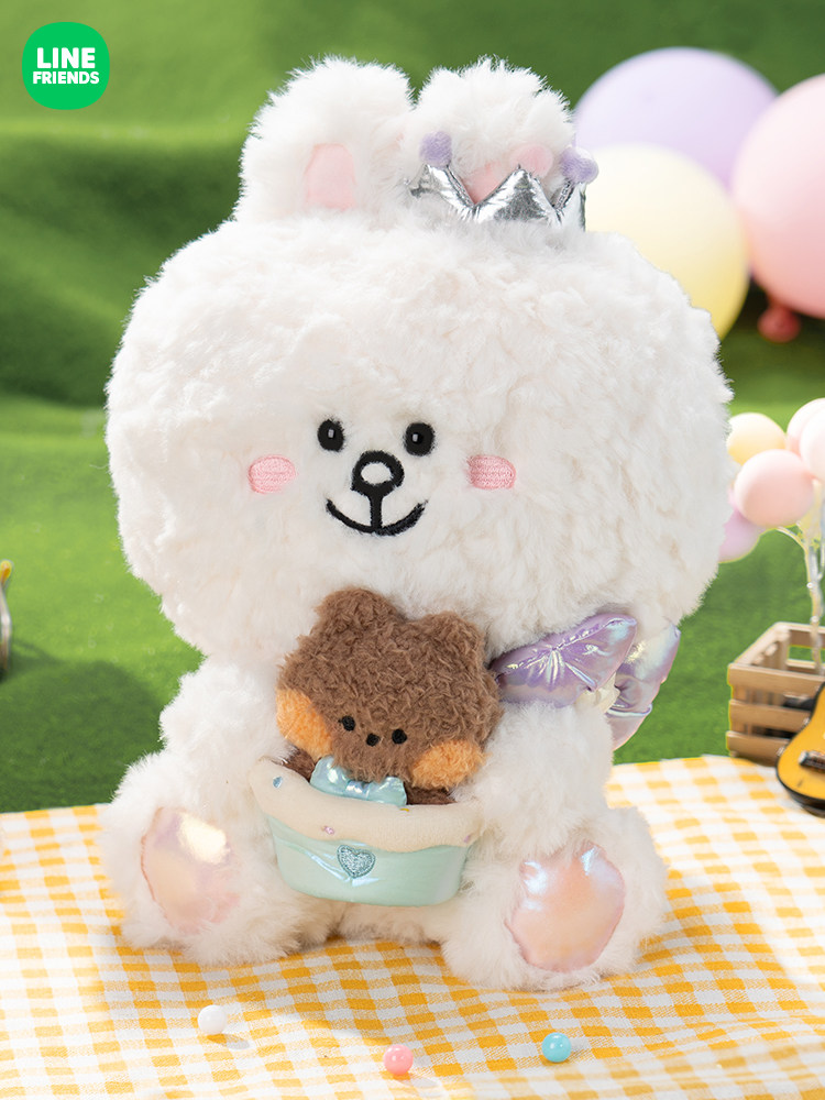 Line Friends Brown Bear Congratulations Plush Doll