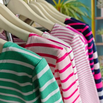 Exported to the UK J's Spring New Year Women's 100% Cotton Thick Printed T-shirt Round Neck Striped Long Sleeve Large Size High Quality 
Exported to the UK J's Spring New Year Women's 100% Cotton Thick Printed T-shirt Round Neck Striped Long Sleeve Large Size High Quality