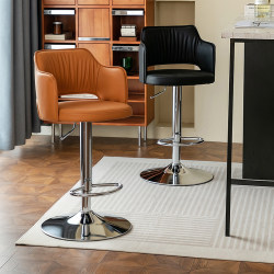 Light Luxury Bar Stool, Adjustable Height, Home Front Desk Chair, Comfortable for Long Sitting, Bar Chair, High Bar Chair, Island Chair Light Luxury Bar Stool, Adjustable Height, Home Front Desk Chair, Comfortable for Long Sitting, Bar Chair, High Bar Chair, Island Chair