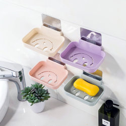 Bathroom toilet seamless wall-mounted soap box drain soap rack bathroom soap shelf soap box soap holder Bathroom toilet seamless wall-mounted soap box drain soap rack bathroom soap shelf soap box soap holder