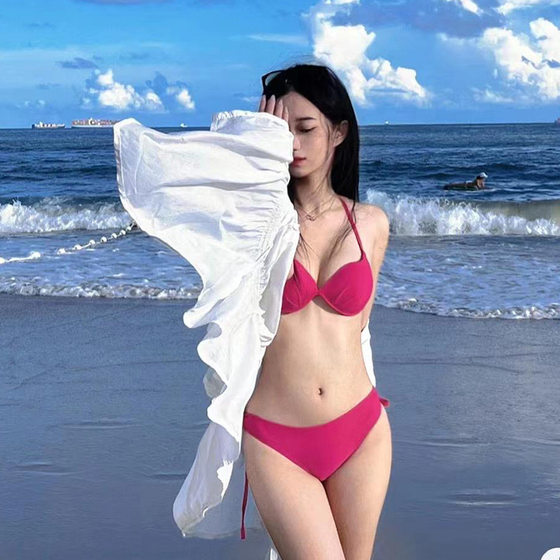Three-point bikini swimsuit women's steel support gathered rose red internet celebrity same style beach vacation Korean split swimsuit
Three-point bikini swimsuit women's steel support gathered rose red internet celebrity same style beach vacation Korean split swimsuit