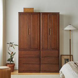 Solid Wood Wardrobe for Bedroom, Small Apartment Storage Cabinet, Children's Wardrobe, Simple Vertical Narrow Hanging Wardrobe Solid Wood Wardrobe for Bedroom, Small Apartment Storage Cabinet, Children's Wardrobe, Simple Vertical Narrow Hanging Wardrobe