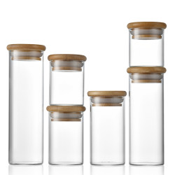 Glass storage jar, sealed and lidded empty tea bottle, moisture-proof, scented tea repackaged cork bottle Glass storage jar, sealed and lidded empty tea bottle, moisture-proof, scented tea repackaged cork bottle