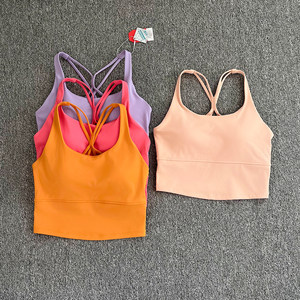 Sports underwear, women's sexy, beautiful back yoga running, shock-proof gathering bra quick-drying fitness bra outside wear 
Sports underwear, women's sexy, beautiful back yoga running, shock-proof gathering bra quick-drying fitness bra outside wear
