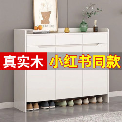 Solid Wood Shoe Cabinet For Home Door Entrance Entrance Changing Shoe Stool Integrated Living Room Minimalist Modern Simple Multi-Layer Storage Cabinet Solid Wood Shoe Cabinet For Home Door Entrance Entrance Changing Shoe Stool Integrated Living Room Minimalist Modern Simple Multi-Layer Storage Cabinet