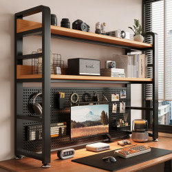 Desktop Storage Rack Perforated Board Desk Bookshelf Home Student Desk Organizer Computer Desk Vertical Multi-Layer Organizer Desktop Storage Rack Perforated Board Desk Bookshelf Home Student Desk Organizer Computer Desk Vertical Multi-Layer Organizer