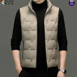 Woodpecker stand collar down vest men's casual Woodpecker stand collar down vest men's casual