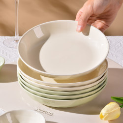 Plate for Home Use, 2025 New Model, High-End, Exquisite and Beautiful Deep Plate, Particularly Attractive Ceramic Dinner Plate Plate for Home Use, 2025 New Model, High-End, Exquisite and Beautiful Deep Plate, Particularly Attractive Ceramic Dinner Plate