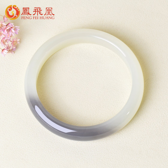 Feng Feihuang 58.6mm Hetian Jade Smoke Purple Bracelet Women's Wide Bracelet Natural Jade Bracelet Women's Genuine Gift D
Feng Feihuang 58.6mm Hetian Jade Smoke Purple Bracelet Women's Wide Bracelet Natural Jade Bracelet Women's Genuine Gift D