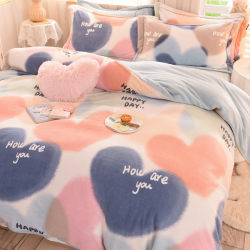 Winter Milk Velvet Four-Piece Set, Thickened Coral Velvet Double-Sided Flannel 2025 New Style Bed Sheet and Duvet Cover for Winter Bed Winter Milk Velvet Four-Piece Set, Thickened Coral Velvet Double-Sided Flannel 2025 New Style Bed Sheet and Duvet Cover for Winter Bed