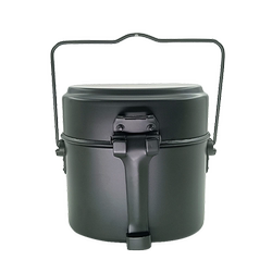 Aluminum German-style individual soldier lunch box outdoor camping portable cooker field 79-style multi-functional hanging pot German army lunch box Aluminum German-style individual soldier lunch box outdoor camping portable cooker field 79-style multi-functional hanging pot German army lunch box