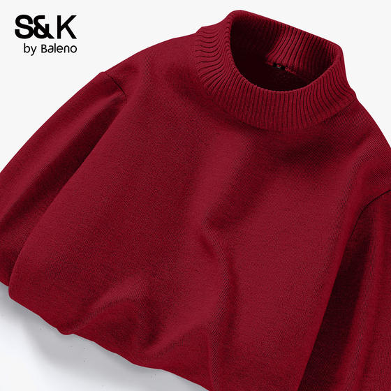 Benny Road S/K half turtleneck plus fluff sweater men's red inner wear high-end autumn and winter sweater men's new style A
Benny Road S/K half turtleneck plus fluff sweater men's red inner wear high-end autumn and winter sweater men's new style A