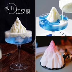 Internet celebrity Mount Fuji iceberg dessert ice cube silicone mold Jinshan custard pudding whiskey cocktail drink Internet celebrity Mount Fuji iceberg dessert ice cube silicone mold Jinshan custard pudding whiskey cocktail drink