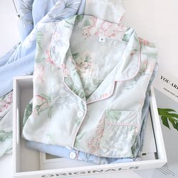 Breathable and cool artificial cotton silk pajamas for women Breathable and cool artificial cotton silk pajamas for women