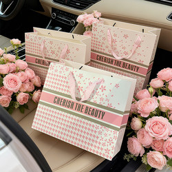 Cherry Blossom Pink Soft Cute Gift Bag Wedding Birthday Gift Packaging Bag Souvenir Bag Paper Bag Clothing Store Tote Bag Cherry Blossom Pink Soft Cute Gift Bag Wedding Birthday Gift Packaging Bag Souvenir Bag Paper Bag Clothing Store Tote Bag