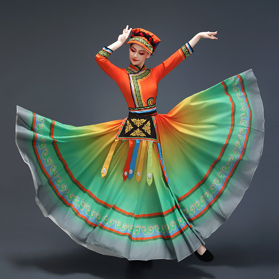 Yi nationality dance costume performance costume costume grandma story Torch festival Yunnan, Sichuan, Yi nationality big skirt
Yi nationality dance costume performance costume costume grandma story Torch festival Yunnan, Sichuan, Yi nationality big skirt