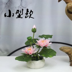 Artificial Small Lotus Ornaments for Desktop Decoration, Small Potted Plants for Offering to Buddha, Fake Flowers, Lotus Flowers for Offering to Buddha, Silk Flowers for Home Decoration Artificial Small Lotus Ornaments for Desktop Decoration, Small Potted Plants for Offering to Buddha, Fake Flowers, Lotus Flowers for Offering to Buddha, Silk Flowers for Home Decoration