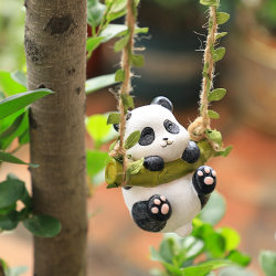 Garden Leisure Time Bonsai Hanging Ornaments Creative Balcony Potted Plant Animal Hanging Decorations Cute Little Panda Pendants Garden Leisure Time Bonsai Hanging Ornaments Creative Balcony Potted Plant Animal Hanging Decorations Cute Little Panda Pendants