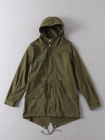 Foreign trade Japanese single women's cotton hooded hem drawstring waist slimming long sleeved casual windbreaker jacket 105 Foreign trade Japanese single women's cotton hooded hem drawstring waist slimming long sleeved casual windbreaker jacket 105