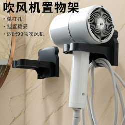 Hair dryer storage rack without drilling holes Hair dryer storage rack without drilling holes