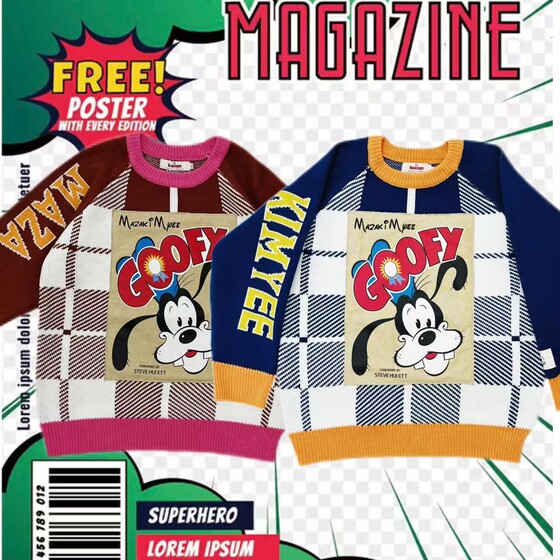 cattle Zhao Daniu vintage American children's fun embroidery cartoon color-blocking plaid sweater top coat
cattle Zhao Daniu vintage American children's fun embroidery cartoon color-blocking plaid sweater top coat