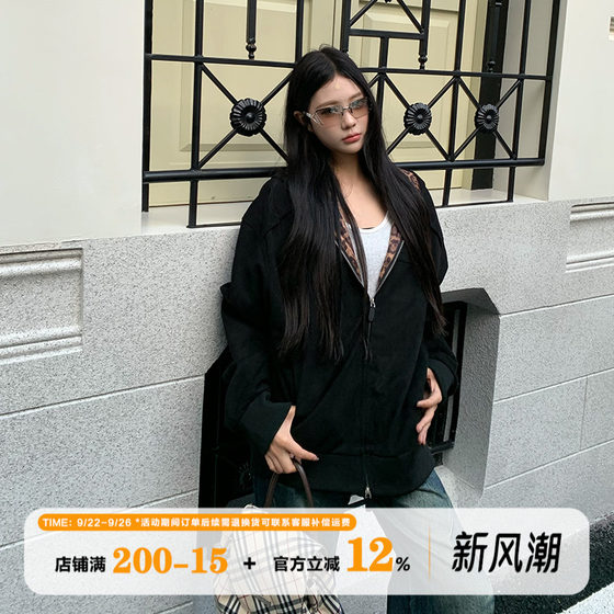 Fanfan is hungry American leopard print hooded sweatshirt coat for women in autumn street loose slim and versatile trendy brand top
Fanfan is hungry American leopard print hooded sweatshirt coat for women in autumn street loose slim and versatile trendy brand top