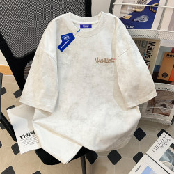 Wassup American Retro Batik Short-Sleeve T-Shirt Trendy Men's 2025 Summer New Loose-Fitting Women's Couple Heavyweight Top Wassup American Retro Batik Short-Sleeve T-Shirt Trendy Men's 2025 Summer New Loose-Fitting Women's Couple Heavyweight Top