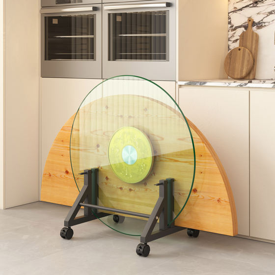 Household glass turntable storage rack folding round tabletop special placement rack wrought wheel movable bracket
Household glass turntable storage rack folding round tabletop special placement rack wrought wheel movable bracket