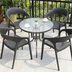 Outdoor Tables and Chairs Courtyard Open-Air Balcony Outdoor Waterproof Sun Protection Garden Leisure Rattan Chair Coffee Table Combination Set Outdoor Tables and Chairs Courtyard Open-Air Balcony Outdoor Waterproof Sun Protection Garden Leisure Rattan Chair Coffee Table Combination Set