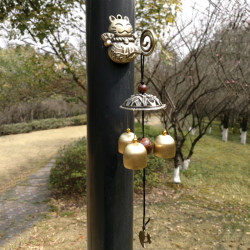 Lucky Cat Pendant Doorbell, Daily Chinese-Style Shop Entrance Decoration, Wall-Mounted Copper Wind Chime, Jingle Bell for Entryway Lucky Cat Pendant Doorbell, Daily Chinese-Style Shop Entrance Decoration, Wall-Mounted Copper Wind Chime, Jingle Bell for Entryway