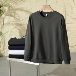 New Autumn and Winter Fleece-Lined Warm Elastic Black and White Round Neck Long-Sleeve Base T-Shirt Loose Sports Casual Sweatshirt for Men New Autumn and Winter Fleece-Lined Warm Elastic Black and White Round Neck Long-Sleeve Base T-Shirt Loose Sports Casual Sweatshirt for Men