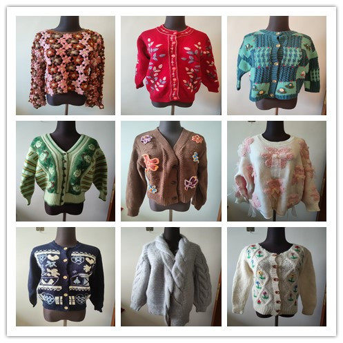 C8vintage Japanese version trendy heavy industry literary embroidery single piece round neck sweater wearing sweater C8vintage Japanese version trendy heavy industry literary embroidery single piece round neck sweater wearing sweater