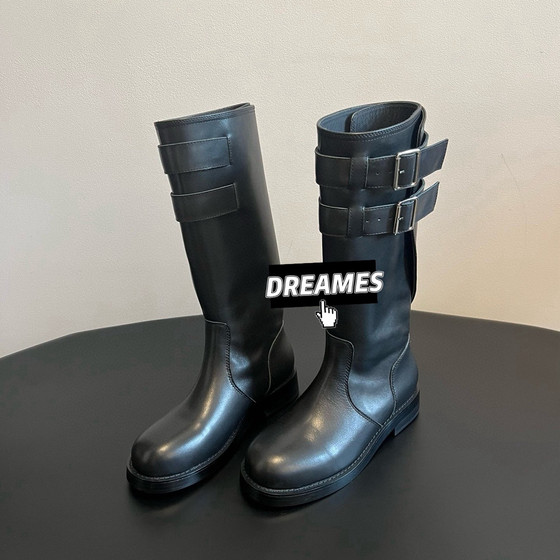 2025 new top layer cowhide round toe flat boots for women belt buckle show motorcycle boots free shipping fashion boots for women
2025 new top layer cowhide round toe flat boots for women belt buckle show motorcycle boots free shipping fashion boots for women