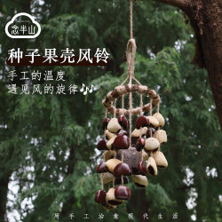 Handmade Fruit Shell Seed Wind Chime Musical Instrument Pendant Healing Rattle Hotel Balcony Decoration Accessories Healing Gift Handmade Fruit Shell Seed Wind Chime Musical Instrument Pendant Healing Rattle Hotel Balcony Decoration Accessories Healing Gift