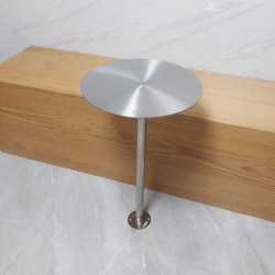 Scandinavian Bar Table Accessible Luxury Simple Round Table Milk Tea Shop Cafe Stainless Steel Deck Table Floor-Standing Small Round Table Scandinavian Bar Table Accessible Luxury Simple Round Table Milk Tea Shop Cafe Stainless Steel Deck Table Floor-Standing Small Round Table