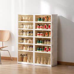 Storage box storage shoe rack shoe box upgraded version installation-free storage double row flip-top drawer-type folding shoe cabinet Storage box storage shoe rack shoe box upgraded version installation-free storage double row flip-top drawer-type folding shoe cabinet