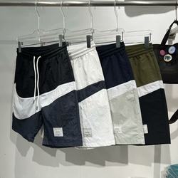 Trendy brand spliced ice silk quick-drying summer men's shorts Trendy brand spliced ice silk quick-drying summer men's shorts