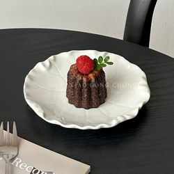 Beautiful Tableware 6inch Small Plates Ceramic Dishes High-End Dessert Cake Plates White Exquisite Fruit Dessert Plates Beautiful Tableware 6inch Small Plates Ceramic Dishes High-End Dessert Cake Plates White Exquisite Fruit Dessert Plates