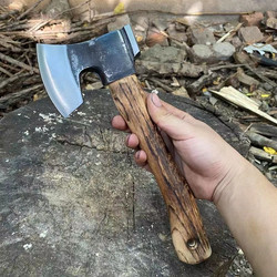 Outdoor Ghost Tomahawk Axe Iron Neck 65 Manganese Steel Forging Chopping Wood Chopping Tree Camping Play Chopping Wood Axe Chopping Bone Axe Outdoor Ghost Tomahawk Axe Iron Neck 65 Manganese Steel Forging Chopping Wood Chopping Tree Camping Play Chopping Wood Axe Chopping Bone Axe