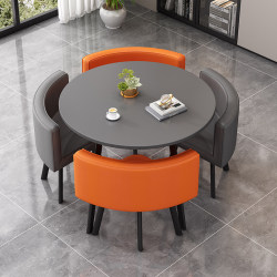Simple modern commercial negotiation table and chair combination Simple modern commercial negotiation table and chair combination