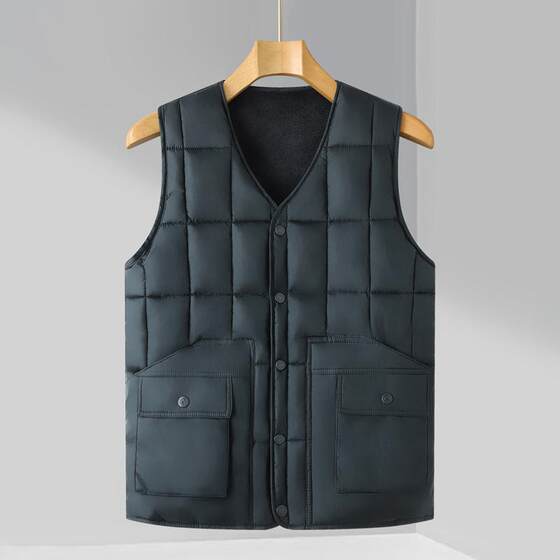 Autumn and winter vest men's dad down cotton workwear thickened vest middle-aged and elderly warm large size horse clip
Autumn and winter vest men's dad down cotton workwear thickened vest middle-aged and elderly warm large size horse clip