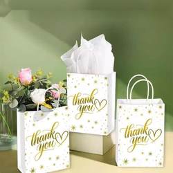 Thankyou Hot Stamping Gift Bag for Teachers in Graduation Season, High-End Gift Packaging Bag, Kraft Paper Handbag Thankyou Hot Stamping Gift Bag for Teachers in Graduation Season, High-End Gift Packaging Bag, Kraft Paper Handbag
