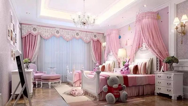 粉红系儿童房，这几种装饰不能少！
