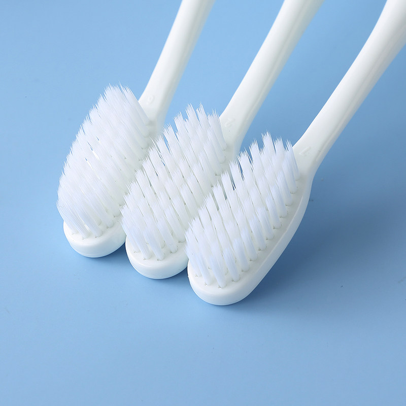 지안 브랜드 고급 실크 소프트 강모 칫솔 성인 및 남성용, 치아와 잇몸을 부드럽게 클렌징, 패밀리 팩 3개 -