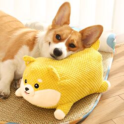 Sounding Dog Toy, Yellow Plush Corgi Pet Puppy, Teething, Bite-Resistant, Bichon, Teddy, Self-Entertainment, Boredom Relief Sounding Dog Toy, Yellow Plush Corgi Pet Puppy, Teething, Bite-Resistant, Bichon, Teddy, Self-Entertainment, Boredom Relief