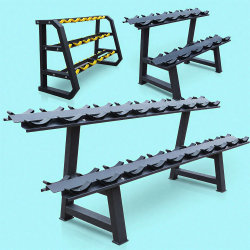 Dumbbell Rack Commercial Barbell Weight Storage Rack Gym Placement Storage Double-Layer Bracket Equipment Storage Rack for Home Use Dumbbell Rack Commercial Barbell Weight Storage Rack Gym Placement Storage Double-Layer Bracket Equipment Storage Rack for Home Use