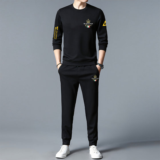 Sweatshirt suit men's autumn and winter sportswear 2025 new casual round neck sweatshirt plus velvet warm two-piece set men
Sweatshirt suit men's autumn and winter sportswear 2025 new casual round neck sweatshirt plus velvet warm two-piece set men