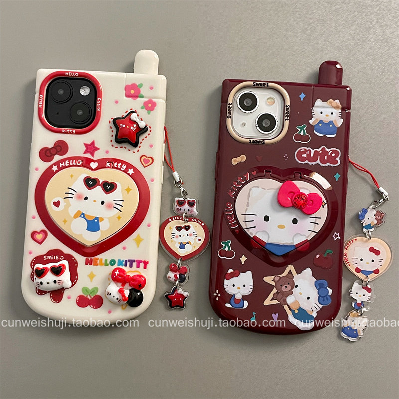 Vỏ Điện Thoại Hoạt Hình Mèo Come and See cho iPhone 15 Pro Max/14