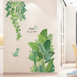 Green Plant Stickers Self-Adhesive Indoor Decoration Wall Stickers Layout Wall Decals Wall Hole Repair Wallpaper to Cover Ugly Walls Green Plant Stickers Self-Adhesive Indoor Decoration Wall Stickers Layout Wall Decals Wall Hole Repair Wallpaper to Cover Ugly Walls